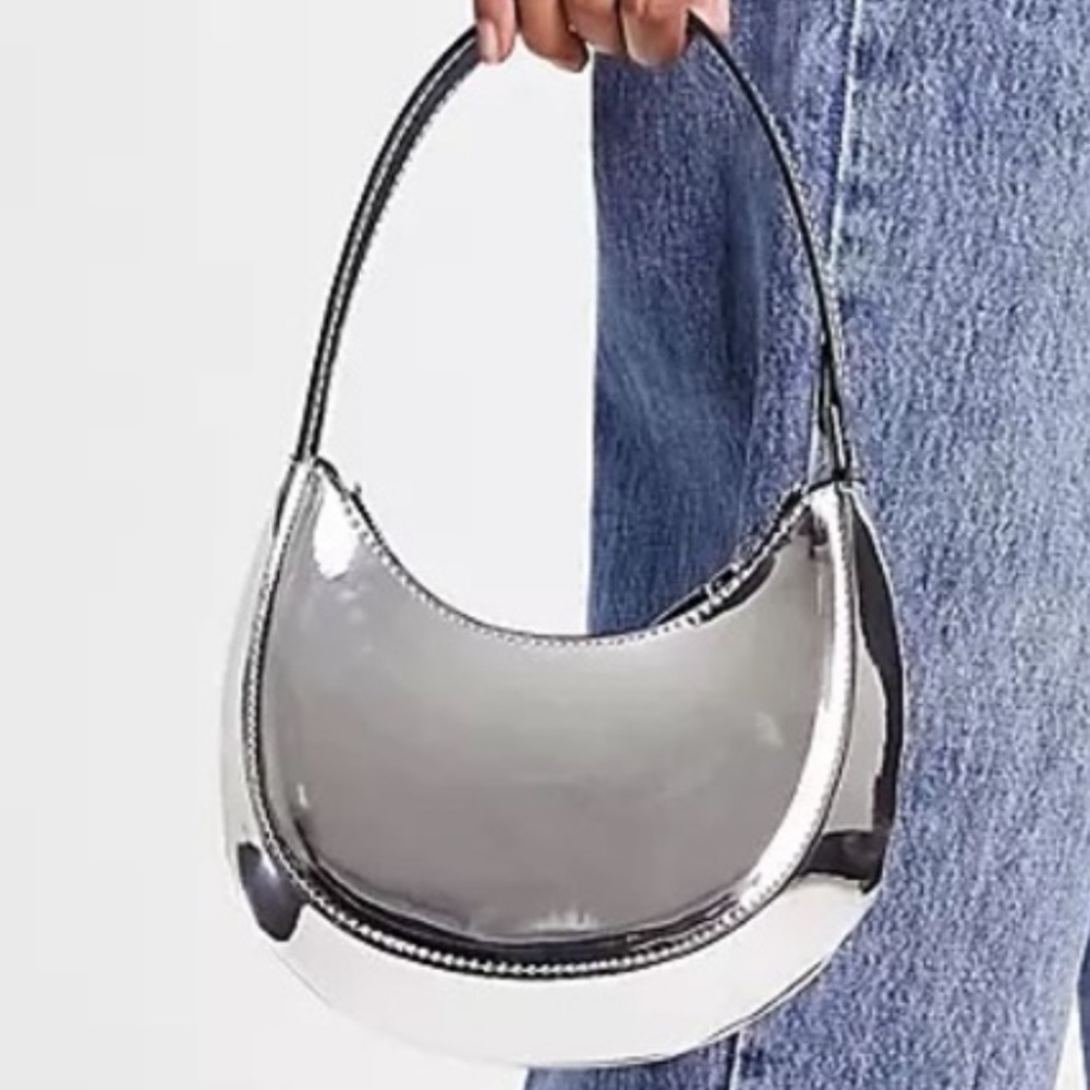 Mango Silver Shoulder Bag